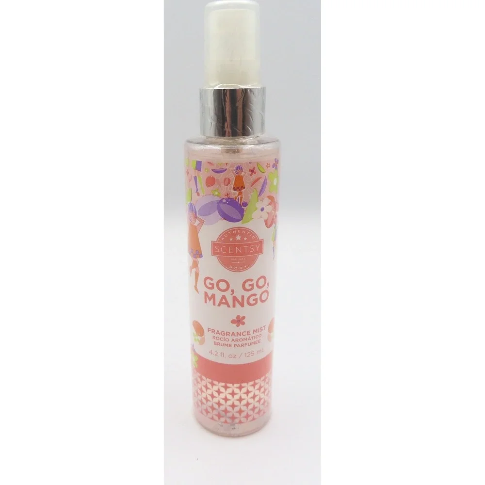 Scentsy Go Go Mango Fragrance Mist 4.2 fl oz Body‎ Spray with Aloe Retired NEW